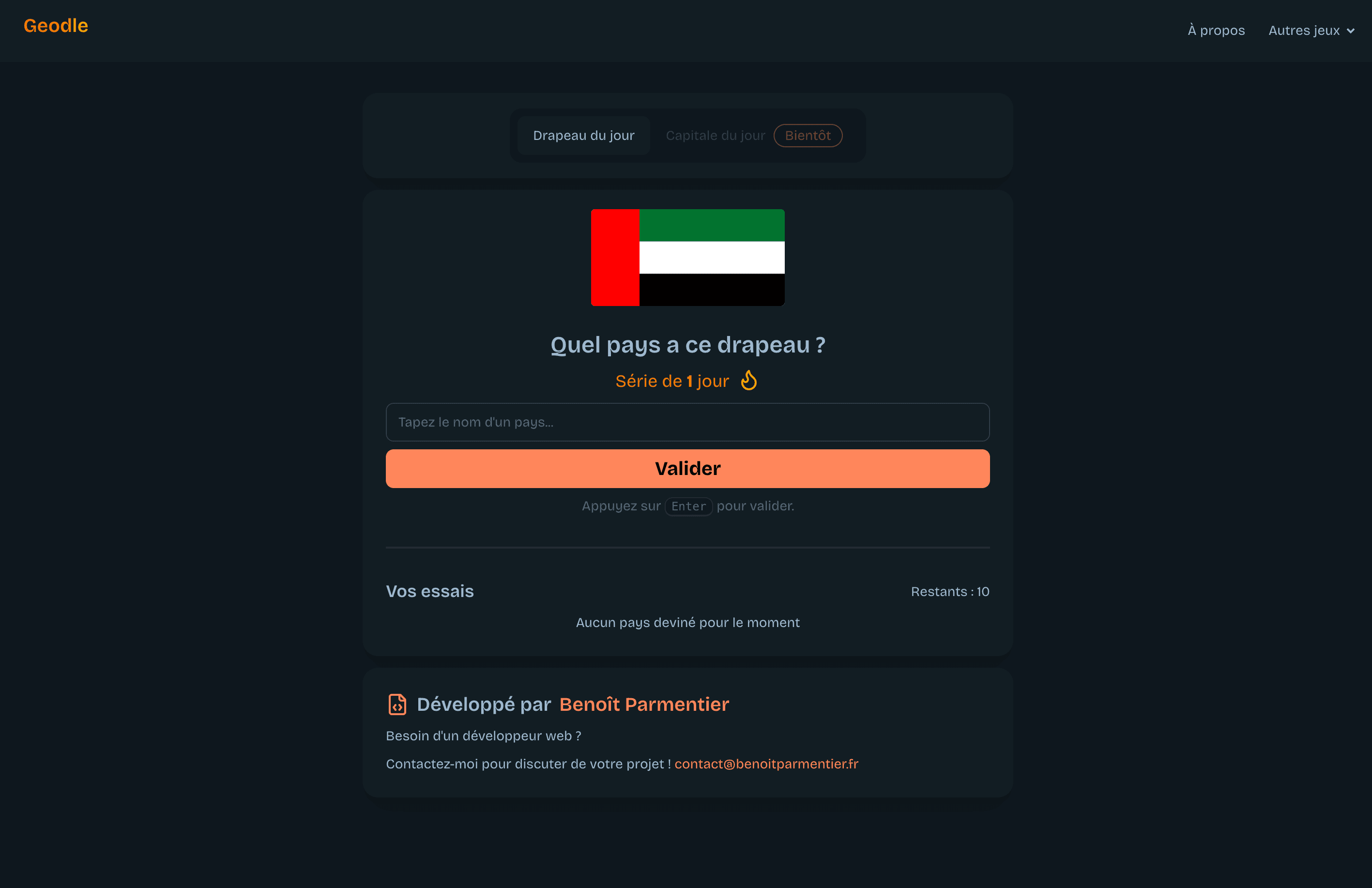 Comment j'apprends les drapeaux du monde avec le dev ?
